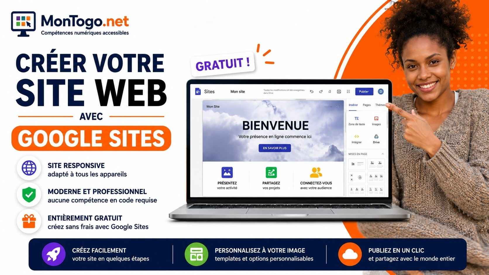 Créer site avec Google Sites