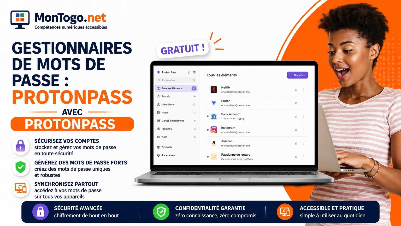 Guide Complet sur l'Utilisation des Gestionnaires de Mots de Passe : ProtonPass