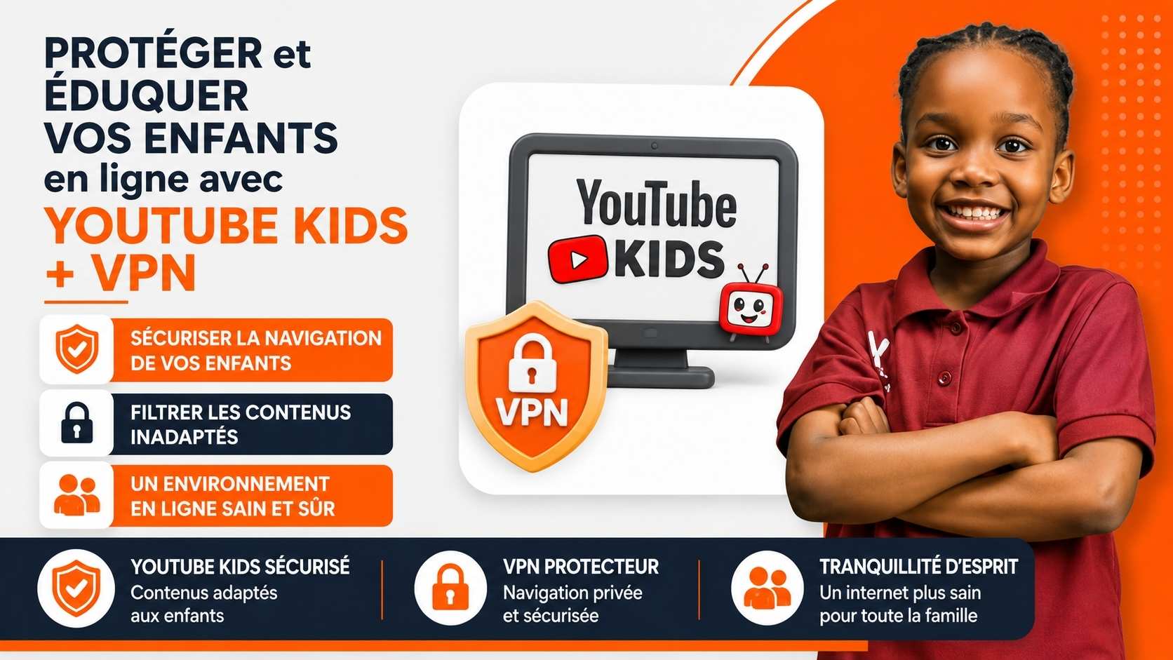 Protéger et éduquer vos enfants en ligne avec YouTube Kids + VPN